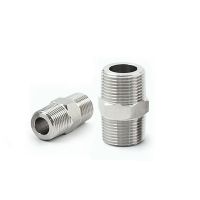 M8 M10 M12 M14 M16 M18 M20 M22 Metric Male Thread 304 Stainless Steel Hex Nipple High Pressure Resistant Pipe Fitting Connector