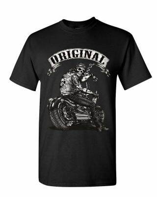 Original Biker Skull T-Shirt Ride Or Die Route 66 Motorcycle Mc New T Shirt Men Summer Casual Design T Shirt 【Size S-4XL-5XL-6XL】