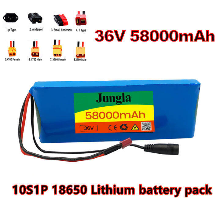 Bateri 36V Baru 10S1P 5.8Ah 36V 18650 Pek Bateri Lithium Ion Ebike ...