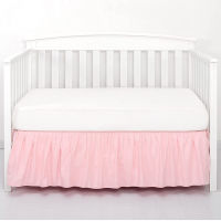 Free Shipping ! ! Sweet Standard Crib Bed Skirt Dust Ruffle, Nursery Crib Bedding Accessory Toddler Bedskirt for Baby Boys Girls