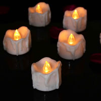 3pcs LED Candle Light Flickering Flameless Tea Lights Night Lamp For Halloween Christmas Wedding Home Decor Battery Operated