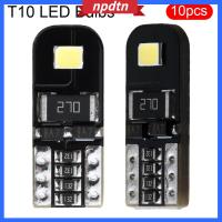 NPDTN 10ชิ้น W5W Canbus ไร้ข้อผิดพลาด T10ไฟที่เก็บของภายในรถยนต์ไฟโดมหลอดไฟ LED