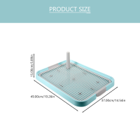 การฝึกอบรมห้องน้ำสัตว์เลี้ยงลูกสุนัขถาดสัตว์ bedpan อุปกรณ์เสริมอุปทานพลาสติกสุนัขไม่เต็มเต็งตาข่าย