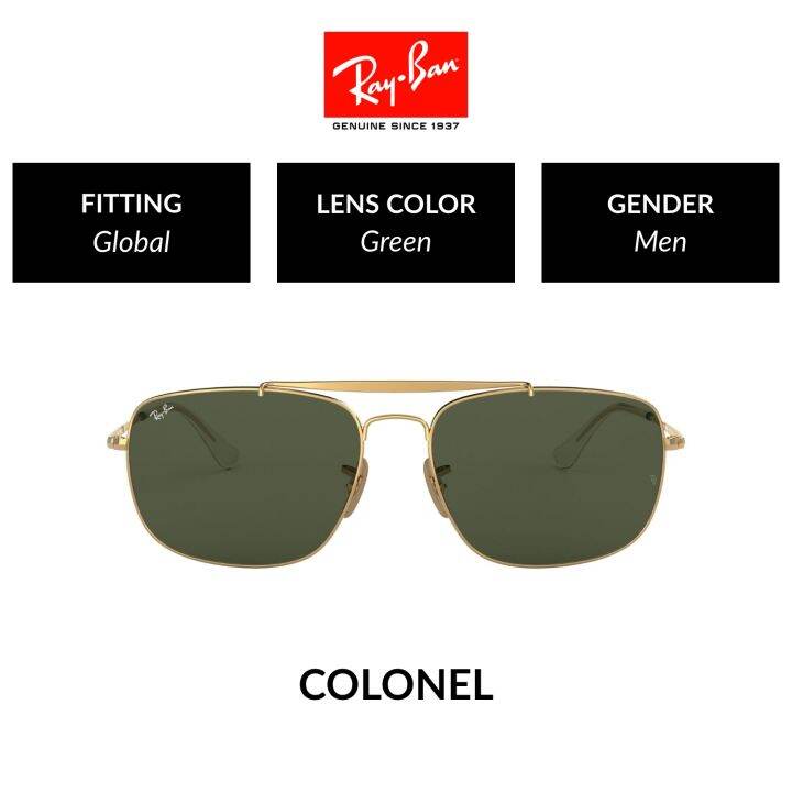 Ray Ban The Colonel Rb3560 001 Sunglasses Lazada Ph 2379