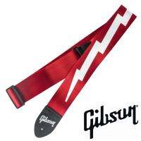 GIBSON® Lightning Bolt Seatbelt สายสะพายกีตาร์ไฟฟ้า / สายสะพายกีตาร์โปร่ง / สายสะพายกีตาร์เบส กว้าง 2 นิ้ว แบบนิ่ม ของแท้