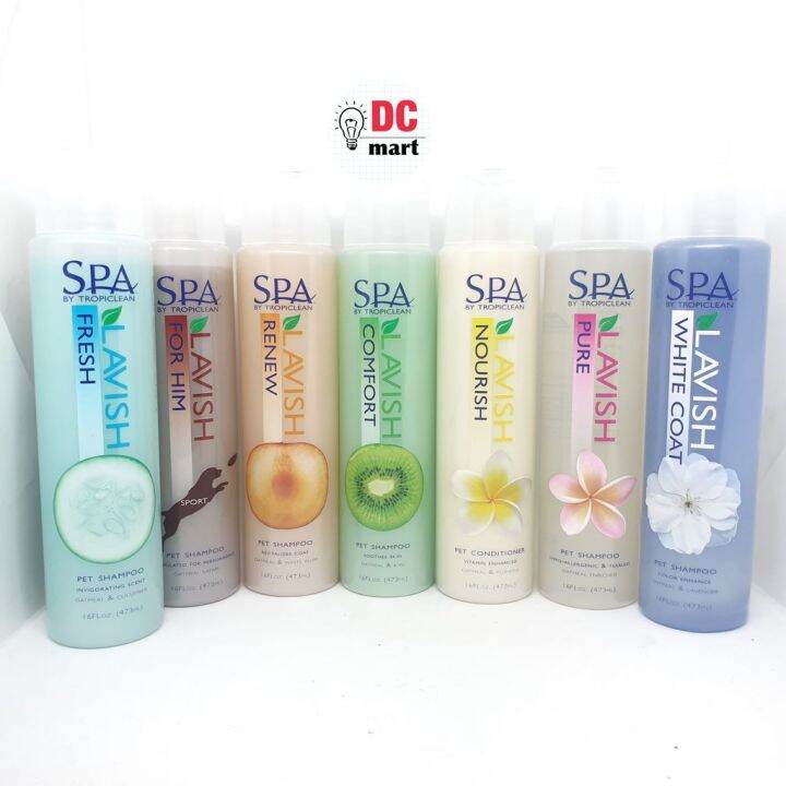 Spa BY TROPICLEAN LAVISH Pet Shampoo PREMIUM 473mL (16oz) / Animal
