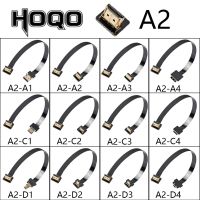 FPC สายแบน HDTV ที่รองรับกับกล้องทีวีที่เป็นมุมลง90องศาเป็น HDMI ประเภท FPV HD ตัวผู้สำหรับการถ่ายภาพทางอากาศหลายทางกล้องทีวี