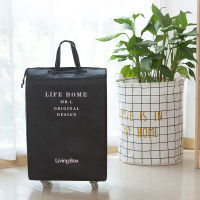 Thicken Cotton Linen Waterproof Large Capacity Fold Travel Bag Fashion Portable Suitcase With Wheels Luggage Travels Bags