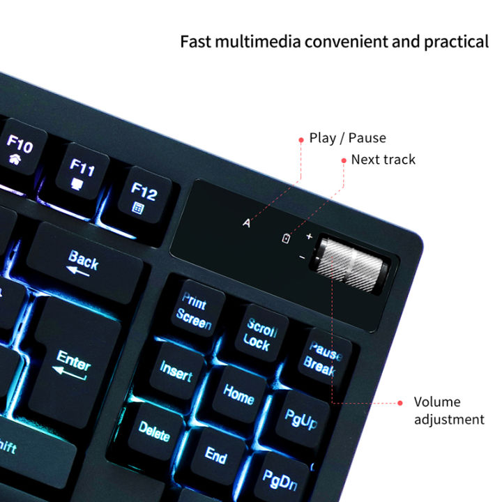 zjfksdyx-l87-wireless-rgb-gaming-keyboard-2-4g-connection-support-charging-waterproof-mute-button-black