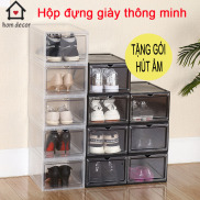 Hộp Đựng Giày Nhựa Cứng Cửa Nam Châm, Hộp Giày Xịn ,hop dung giay xin