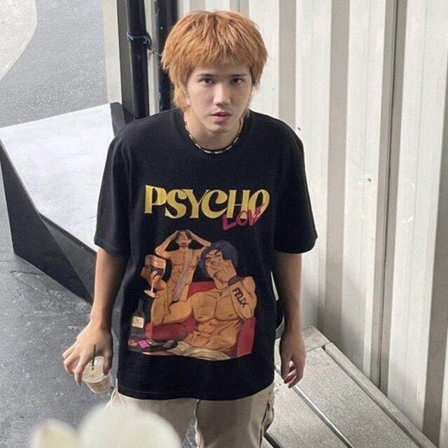 felix-red-wine-vingtage-room-tee-เสื้อยืด-felix-เสื้อยืดโอเวอร์ไซส์-psycho-love-collections-5xl