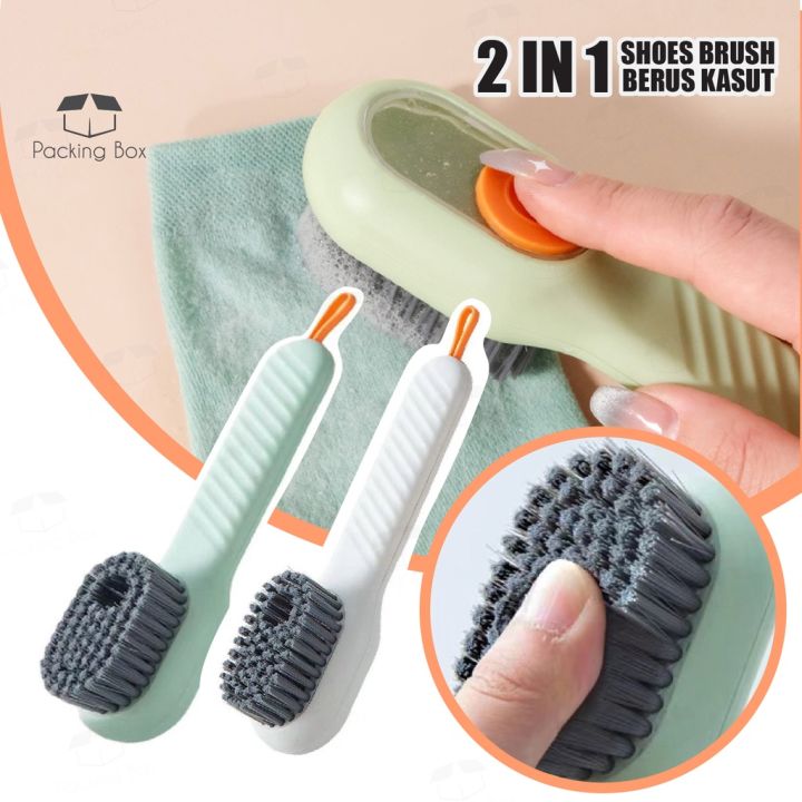 Shoe Washing Laundry Brush with Handle Clothes Shoes Brush Household