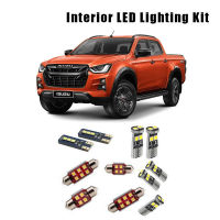 For 2002-2019 Isuzu D-MAX D MAX Dmax I II 7 Bulbs White Canbus Car LED interior Dome Map Reading Light Kit License Plate Lamp