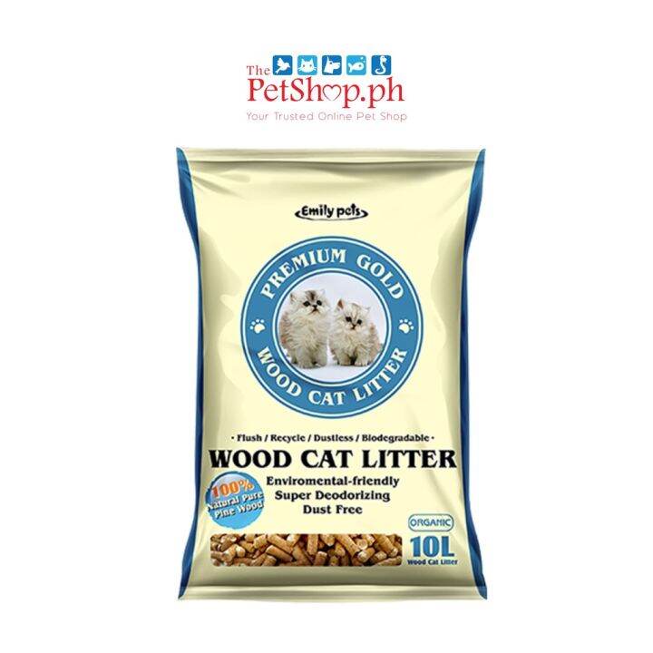 Emily Pets Wood Pellet Cat Litter 10L/5.5kg) Lazada PH