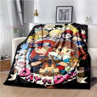 （in stock）Monster hunter story: soft Flannel cartoon blanket, warm season, comfortable blanket, living room sofa（Can send pictures for customization）