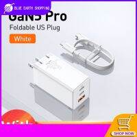 65W GaN5 Pro Charger 3พอร์ต QC4.0 PD3.0 USB ชนิด C อะแดปเตอร์ที่ชาร์จความเร็วสูงสำหรับ Pro MacBook 14/13 Pro Max