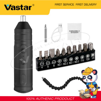 Vastar ไขควงไฟฟ้าขนาดเล็กชาร์จ USB,ไขควงไร้สายดอกสว่านไขควงอัตโนมัติเครื่องมือไฟฟ้าแบบพกพา