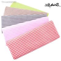 ♂☋۩ White and Red Check Design Cotton Fabric Pre-cut Fat Quarter Telas Tissue Patchwork Home Texitle Tulle for Beginners Practice