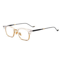 Luxury Brand Square Acetate Optical Glasses Frame Men Women Vintage Transparent Half Frame Prescription Eyeglasses Frame Eyewear