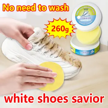 How to wash hot sale white rubber shoes