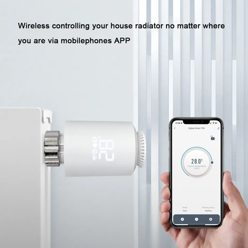 Tuya Zigbee Thermostatic Radiator Valves Intelligent Wireless Mobilephone  App Control Home Heating Thermostat Temperature Controller Radiator  Thermostat Compatible with Amazon Alexa Google Home | Lazada