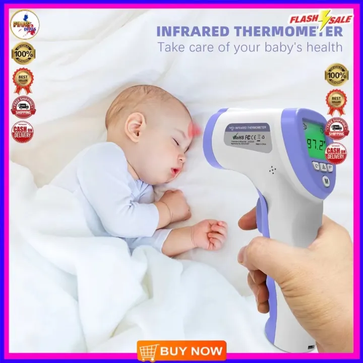 Original Dt8826 NonContact Body Ir Infrared Digital Thermometer Gun