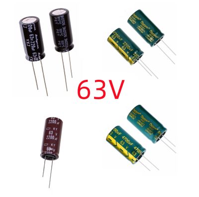 Holiday Discounts 10/50/100 Pcs/Lot 63V 47Uf DIP High Frequency Aluminum Electrolytic Capacitor