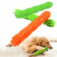 Pet Dog Chew Toy For Aggressive Chewers Treat Dispensing Rubber Teeth Toy Squeaking Rubber Dog