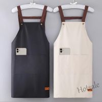 【hot sale】☏❁ D13 Ready Stock H-type cheap apron chef apron kitchen waterproof apron coffee shop restaurant work clothes men and women Korean thin apron can print logo PVC waterproof apron