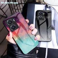 เคสสำหรับ VIVO Y16 VivoY16 Y22 Y22s กาแล็คซี่ดวงดาวบนท้องฟ้ากระจกเทมเปอร์กรอบซิลิโคนนิ่มหินอ่อนแข็งเคสโทรศัพท์ปิดขอบครอบคลุมนุ่ม TPU โทรศัพท์