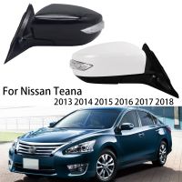 ชุดประกอบกระจกมองข้างมองหลังปีกประตูรถยนต์สำหรับ Nissan Teana 2013 2014 2015 2016 2017 2018กระจกด้านนอกสายไฟ6สาย8