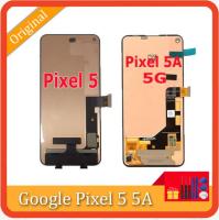 LCD ต้นฉบับสำหรับ Google Pixel 5จอแสดงผล LCD Touch Screen Digitizer Assembly สำหรับ Google Pixel 5A 5G Diaplay 5 LCD