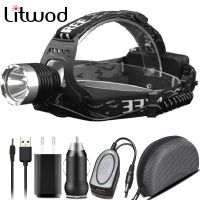 XM-L T6 Fishing Light Head Lamp Headlamp Rechargeable Flashlight 3000lm Led Bulbs Litwod Camping Riding Climbing Lithium Ion 10W