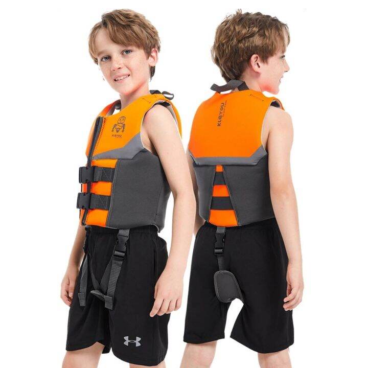 Pretesion Neoprene Life Jacket for Kids, Buoyancy Life Vest for Boys