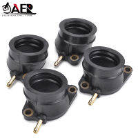 JAER 4PCS Motorcycle Carburetor Intake Manifold Adapter Boot For Yamaha 5DM-13586-01 FZS600 FZS 600 FAZER 600 1998-2003