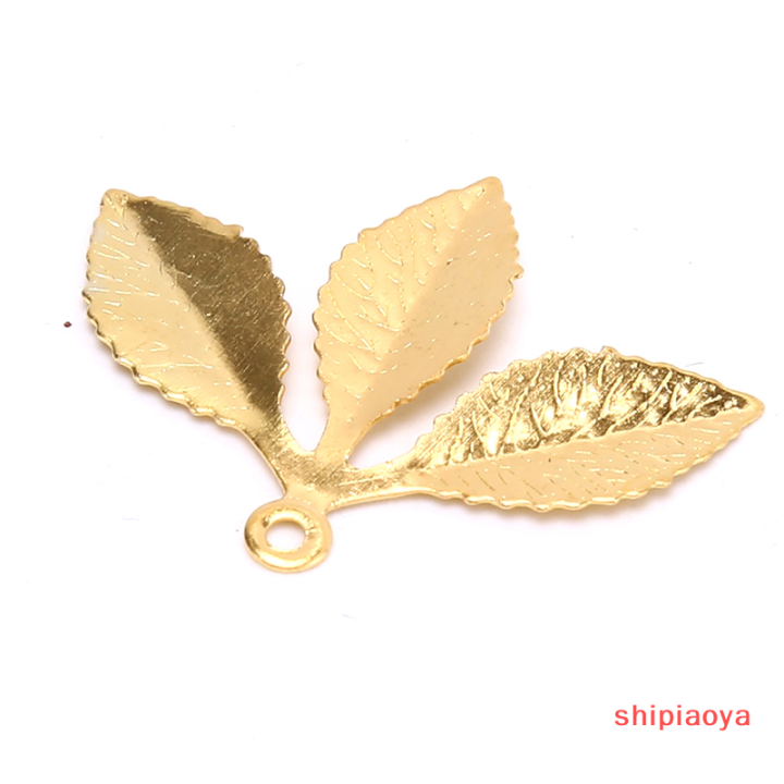 shipiaoya-ใบไม้สไตล์วินเทจต่อ50ชิ้น-ชุดสำหรับทำเครื่องประดับ-diy