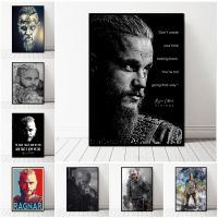 King Ragnar Lothbrok Legend-คำคมสร้างแรงบันดาลใจผ้าใบศิลปะภาพพิมพ์และตกแต่งผนังสำหรับห้องนั่งเล่นบ้าน