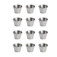 120 Pack Stainless Steel Condiment Sauce Cups,Commercial Grade Dipping Sauce Cups,Ramekin Condiment Cups Portion Cups