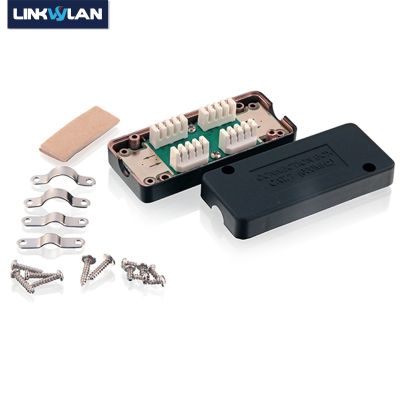 Linkwylan Network CAT7 600MHz Ethernet LAN Cable Junction Box LSA Connection Adaptor RJ45 Extention Adapter