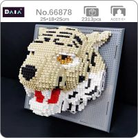 Daia 66878 Tiger Wild Animal Head Mural Wall Painting 3D Model DIY Mini Diamond Blocks Bricks Building Toy for Children no Box