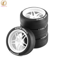 65mm Tire With Wheel Rim Spare Parts Compatible For 1/10 RC Car TAMIYA HPI Xv01 Tt02 WRC Carnival Rally Rc Car