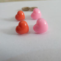 60pcslot 12mm13mm heart shape plastic toy noses &amp; washer for diy doll findings--size option