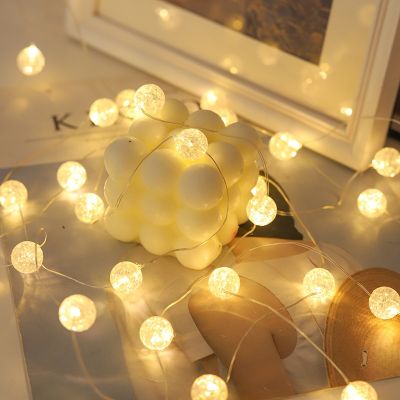 10M Ball Shaped String Lights Battery Powered Copper Wire Garland Fairy Light Outdoor Lamp for Birthday Wedding Party Decoration
