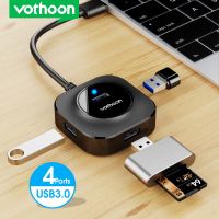 Vothoon USB HUB 4 Port USB 3.0 Splitter Switch with Micro USB Charging Port For Computer Laptop Accessories OTG HUB USB