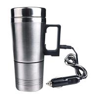 304 Stainless Steel Car Heating Cup Electric Water Cup Temperature Kettle Coffee Tea Milk Heated Soaked 300ML USB Heating Cup