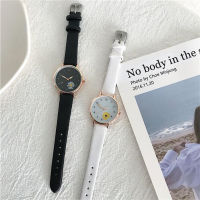 Fashion Daisy Women Watch Students Small Dial Leather Strap og Quartz Wristwatches Relogio Feminino