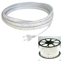 แถบไฟLED 20เมตร15เมตร10เมตร5เมตร1เมตร5730 120LED/Mสองแถว220โวลต์กลางแจ้งในร่มกันน้ำไฟLed SMD 5730ที่มีความยืดหยุ่นLED + สหภาพยุโรปเสียบ (สูงกว่า5เมตร) สำหรับสวนกลางแจ้งตกแต่งบ้านแสงสตริง