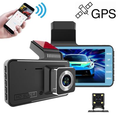 Car DVR Dash Cam WiFi 4.0 1080P Full HD Rear View Video Recorder Camera Auto Parking Monitor Night Vision GPS Track Black Box