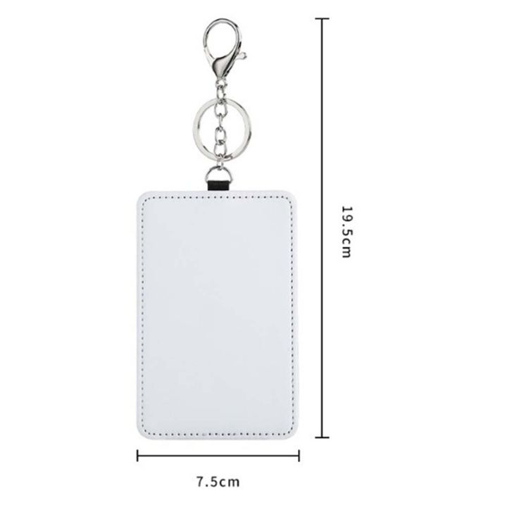 10pcs-dye-sublimation-rectangle-portable-transportation-card-holder-work-card-holder-printable-card-holder-keychain