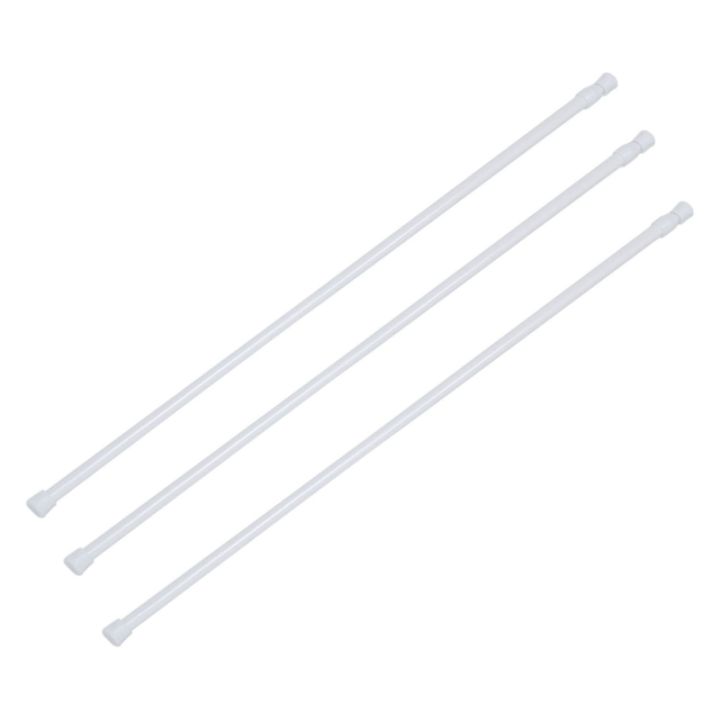3x-spring-loaded-extendable-telescopic-net-voile-tension-curtain-rail-pole-rod-rods-white-70-120cm